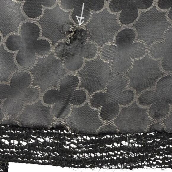 PINK TARTAN Wool Blend Black Velvet Trim 3 Button Blazer Jacket Sz 8 White Black - Picture 6 of 6